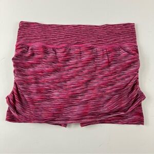 Athleta Ruched Pink Heather Mini Athletic Skort